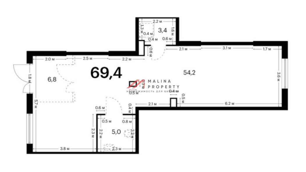 Аренда торгового помещения  в ЖК "Восточное Бутово"