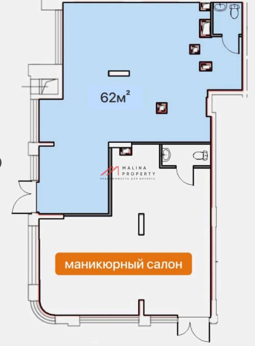 Аренда торгового помещения в ЖК Скандинавия 