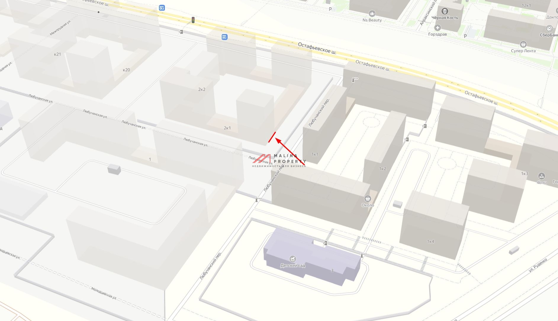 Продажа торгового помещения в ЖК "Остафьево"