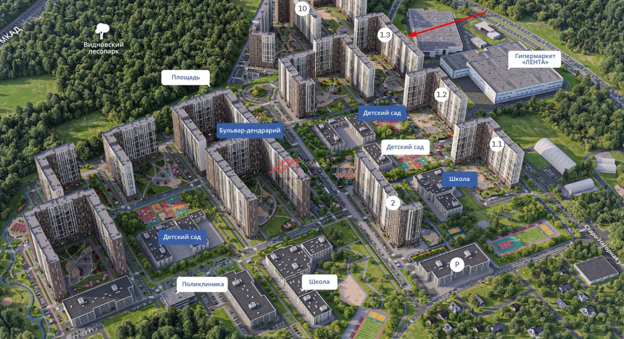 Аренда торгового помещения в ЖК "1-й Южный" 