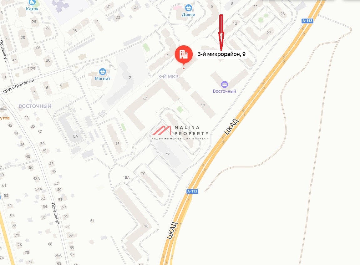 Аренда торгового помещения в ЖК "Восточный"