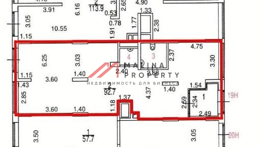 Аренда нежилого помещения в ЖК "Мой адрес на Клинской"