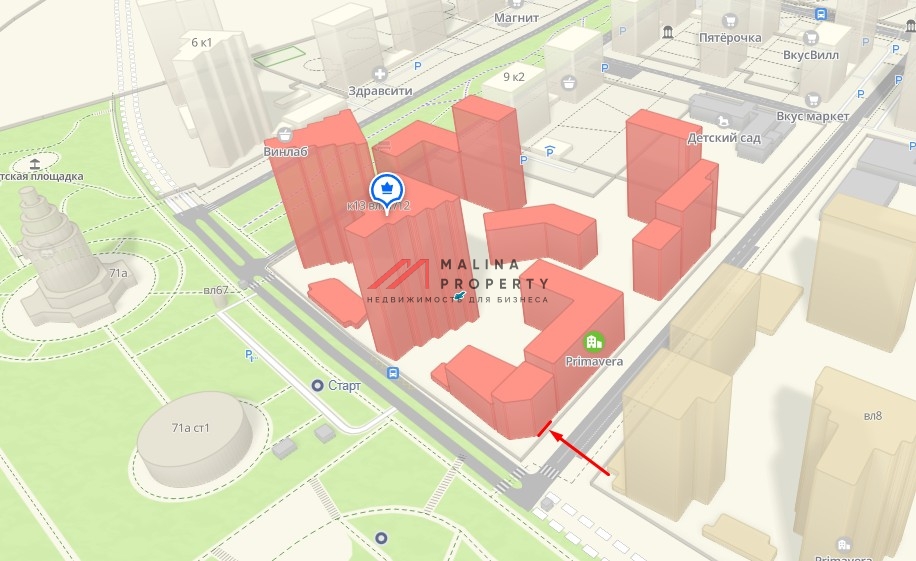 Аренда торгового помещения в ЖК Примавера 