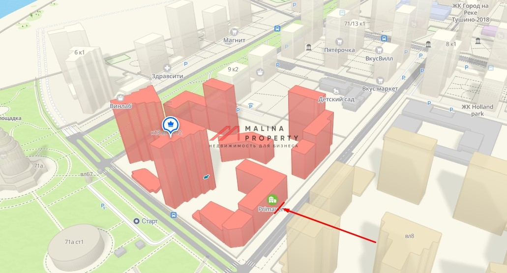 Продажа торгового помещения в ЖК Примавера 