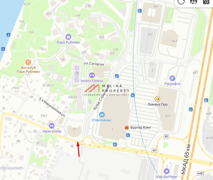 Продажа торгового помещения в ЖК Парк Рублево 