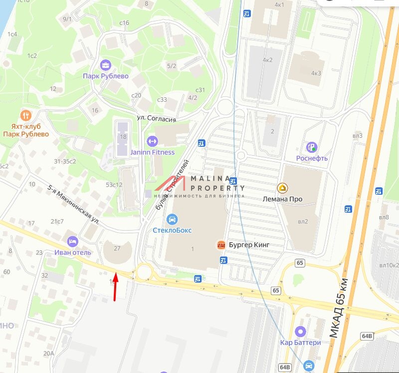 Продажа торгового помещения в ЖК Парк Рублево 