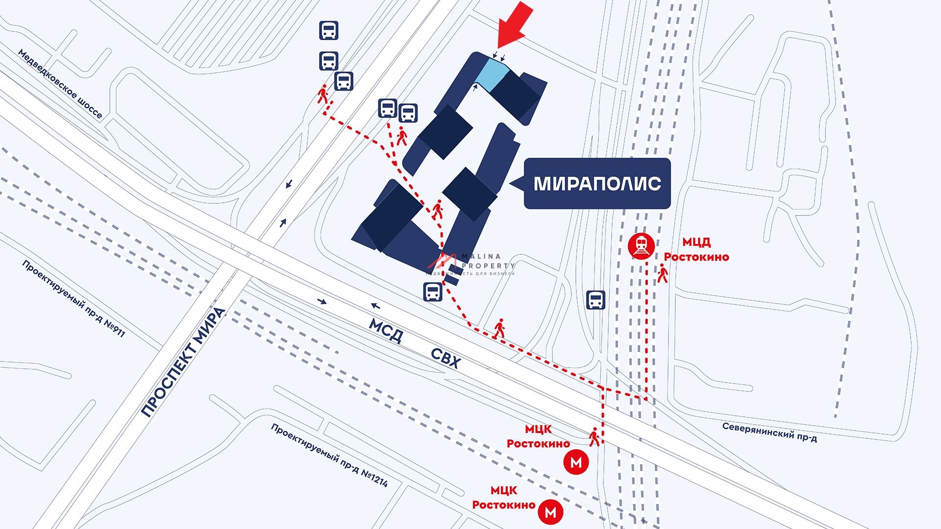 Продажа торгового помещения в ЖК Мираполис