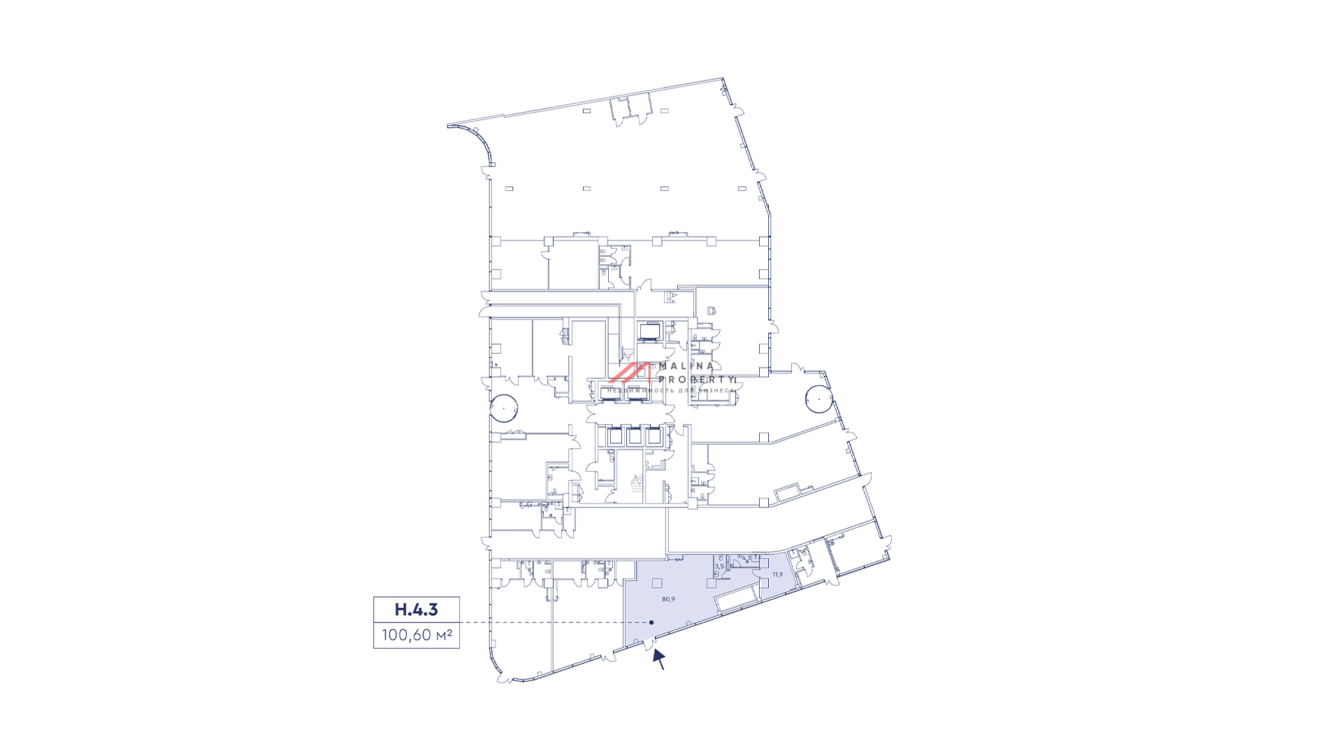 Продажа торгового помещения в ЖК Мираполис