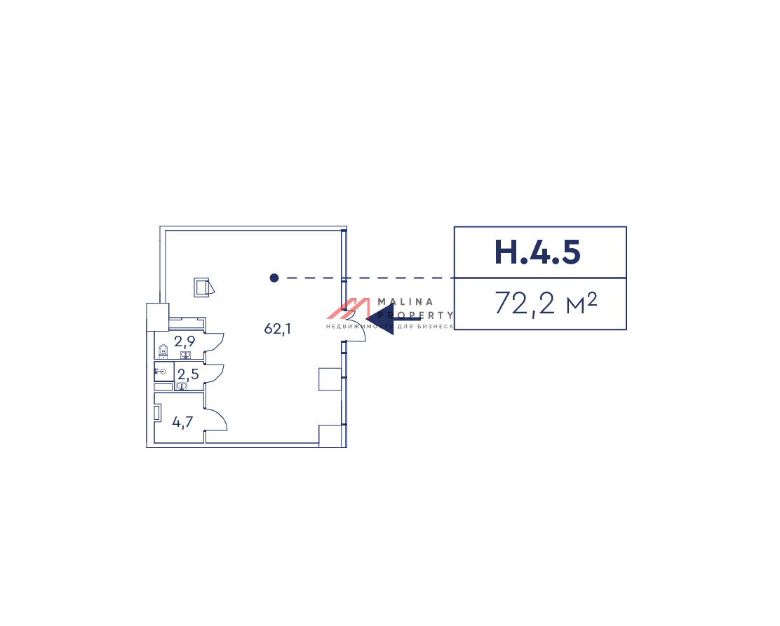 Продажа торгового помещения в ЖК Мираполис