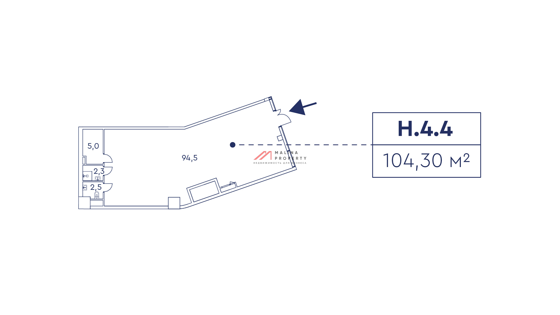 Продажа торгового помещения в ЖК Мираполис