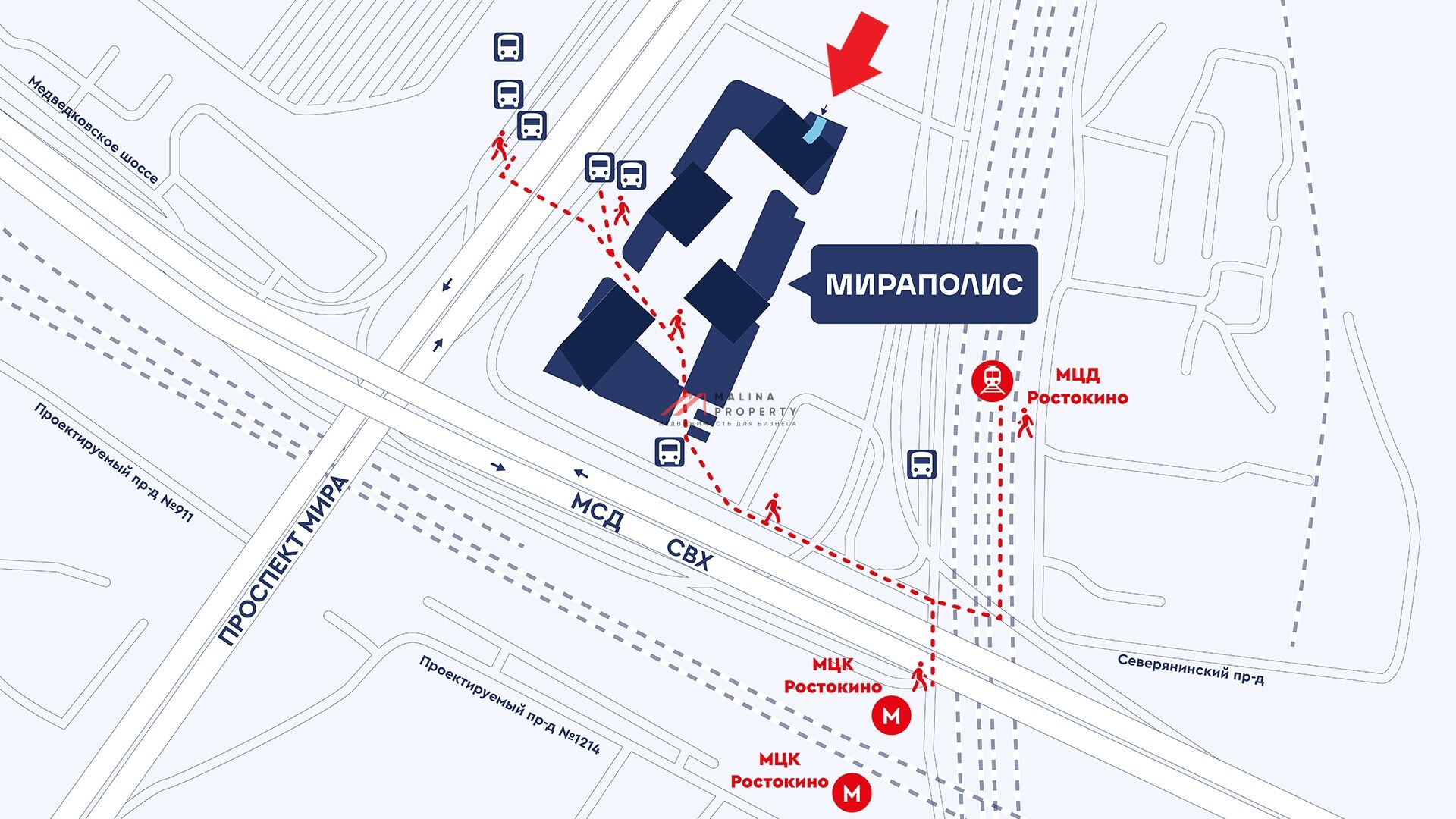 Продажа торгового помещения в ЖК Мираполис
