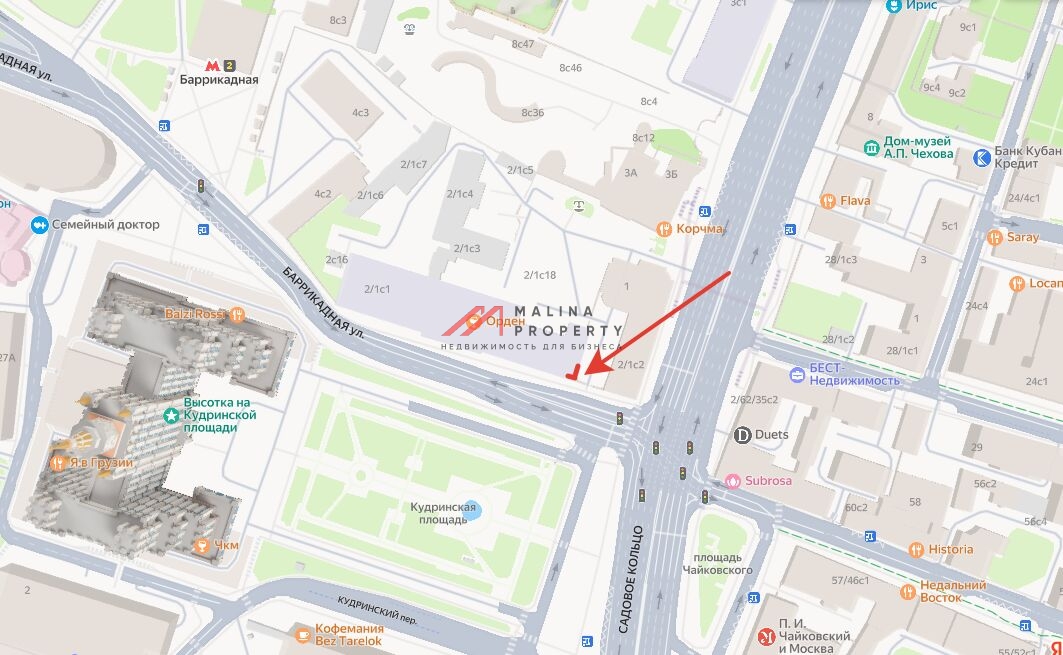 Аренда торгового помещения со своим входом у м. Баррикадная