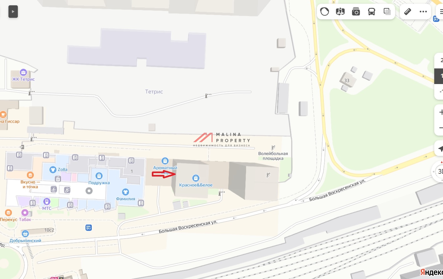 Аренда помещения  в ЖК "Тетрис"