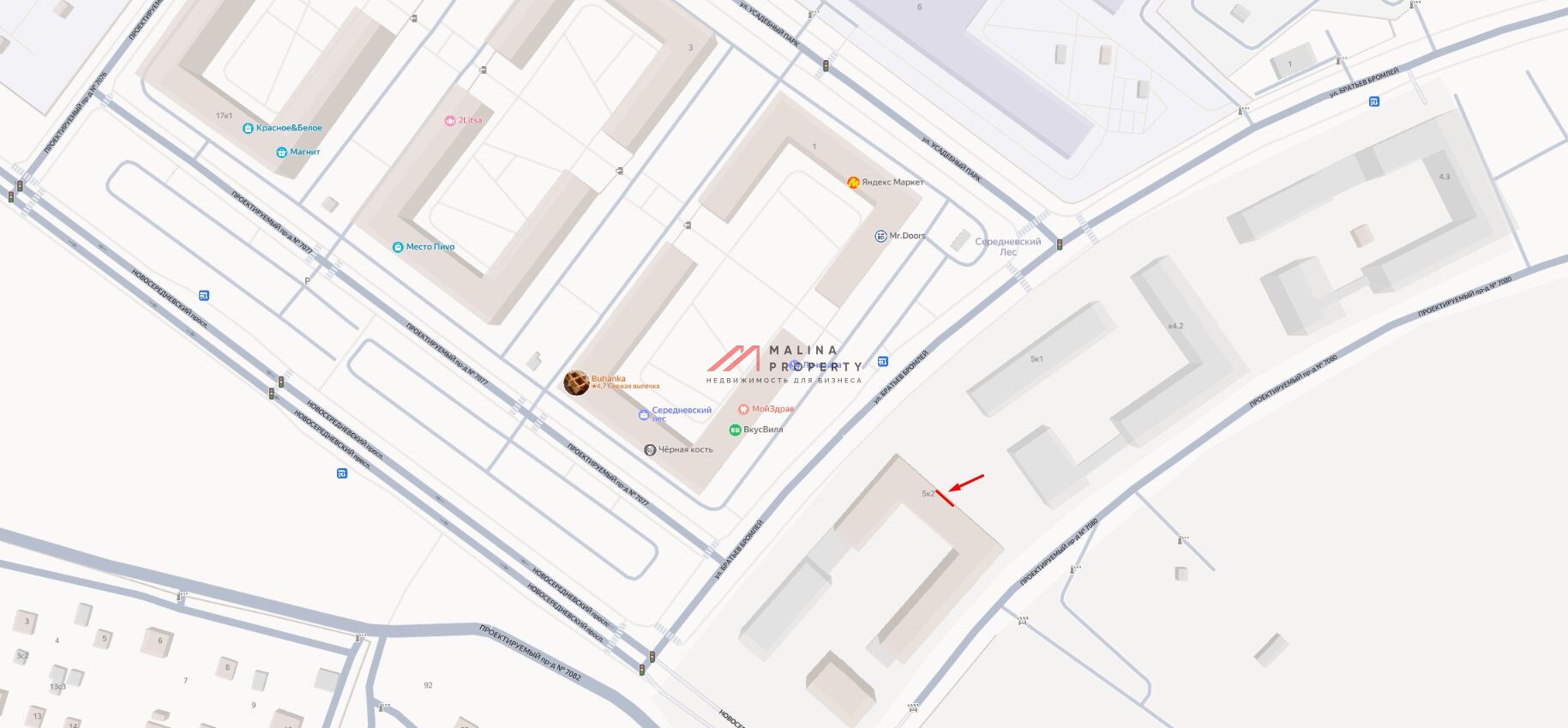 Аренда помещения в ЖК "Середневский лес"
