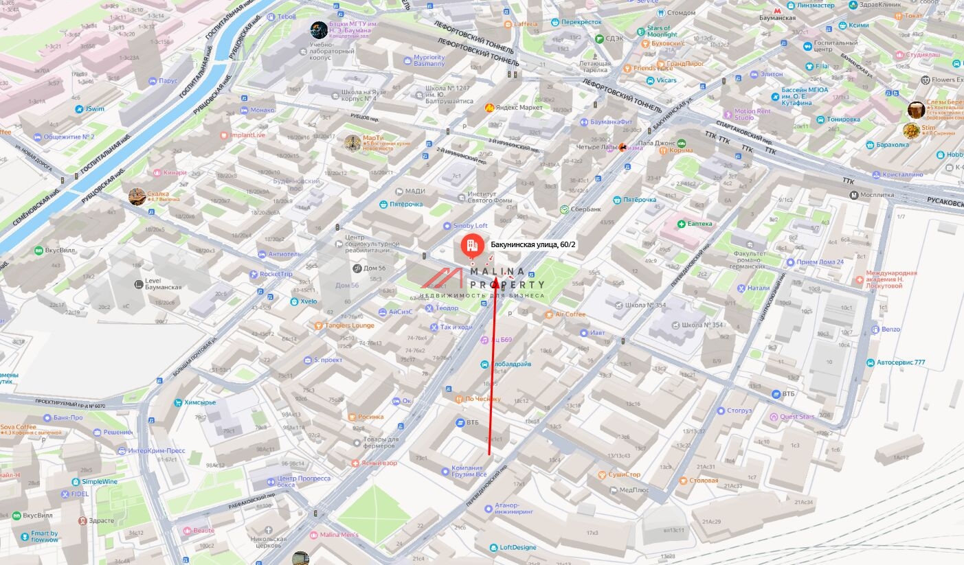 Аренда торгового помещения на Бауманской