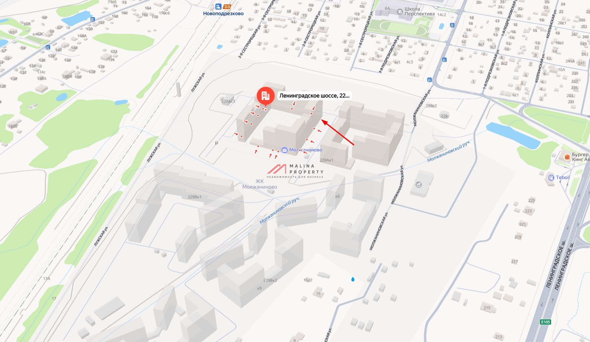 Аренда торгового помещения в ЖК "1-й Ленинградский"