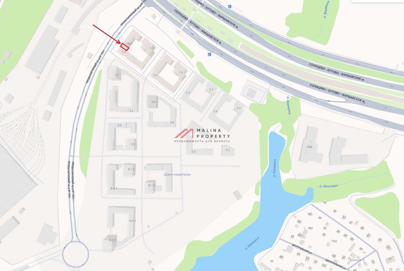 Аренда торгового помещения в ЖК Дзен-кварталы