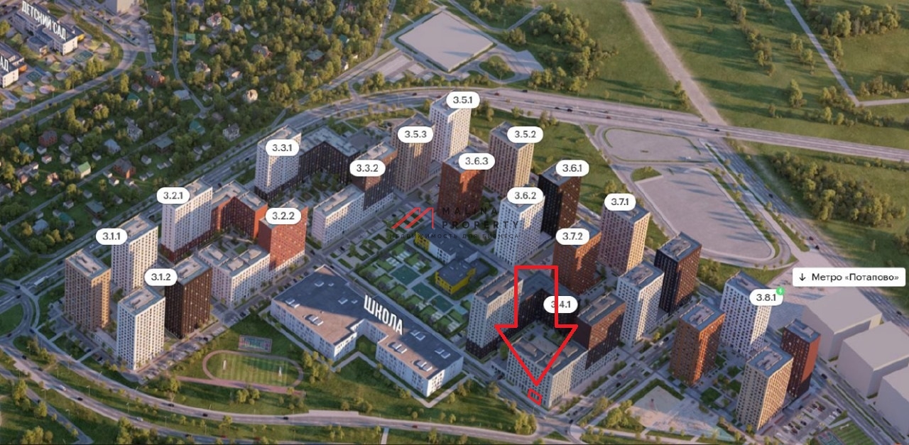 Аренда торгового помещения в ЖК Бунинские Луга 