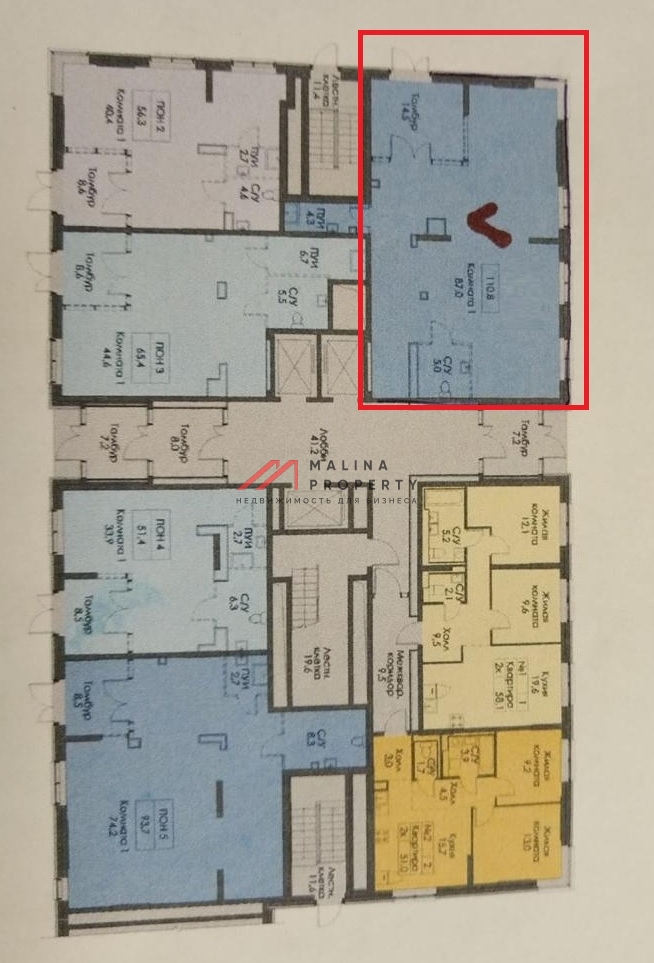 Аренда торгового помещения в ЖК "Holland park" 