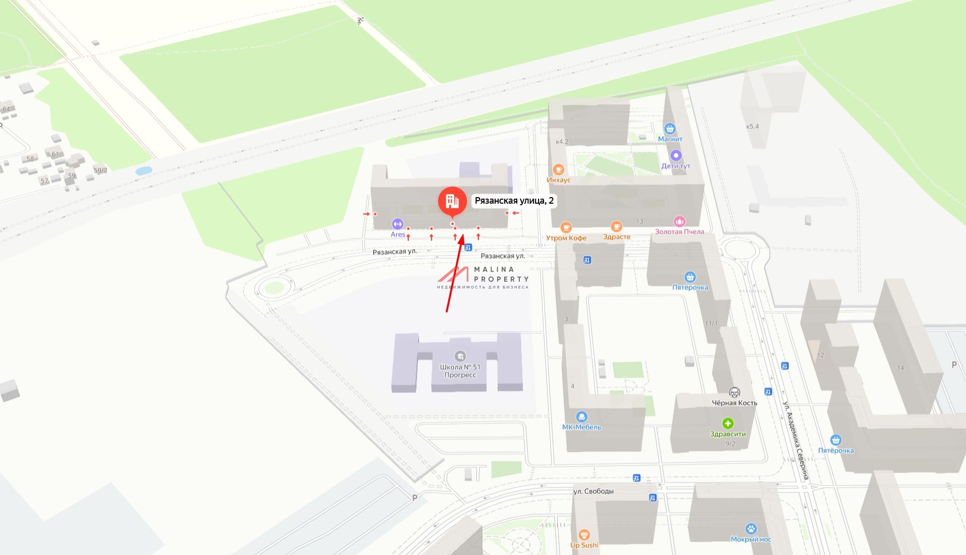 Аренда нежилого помещения в ЖК "Томилино Парк"