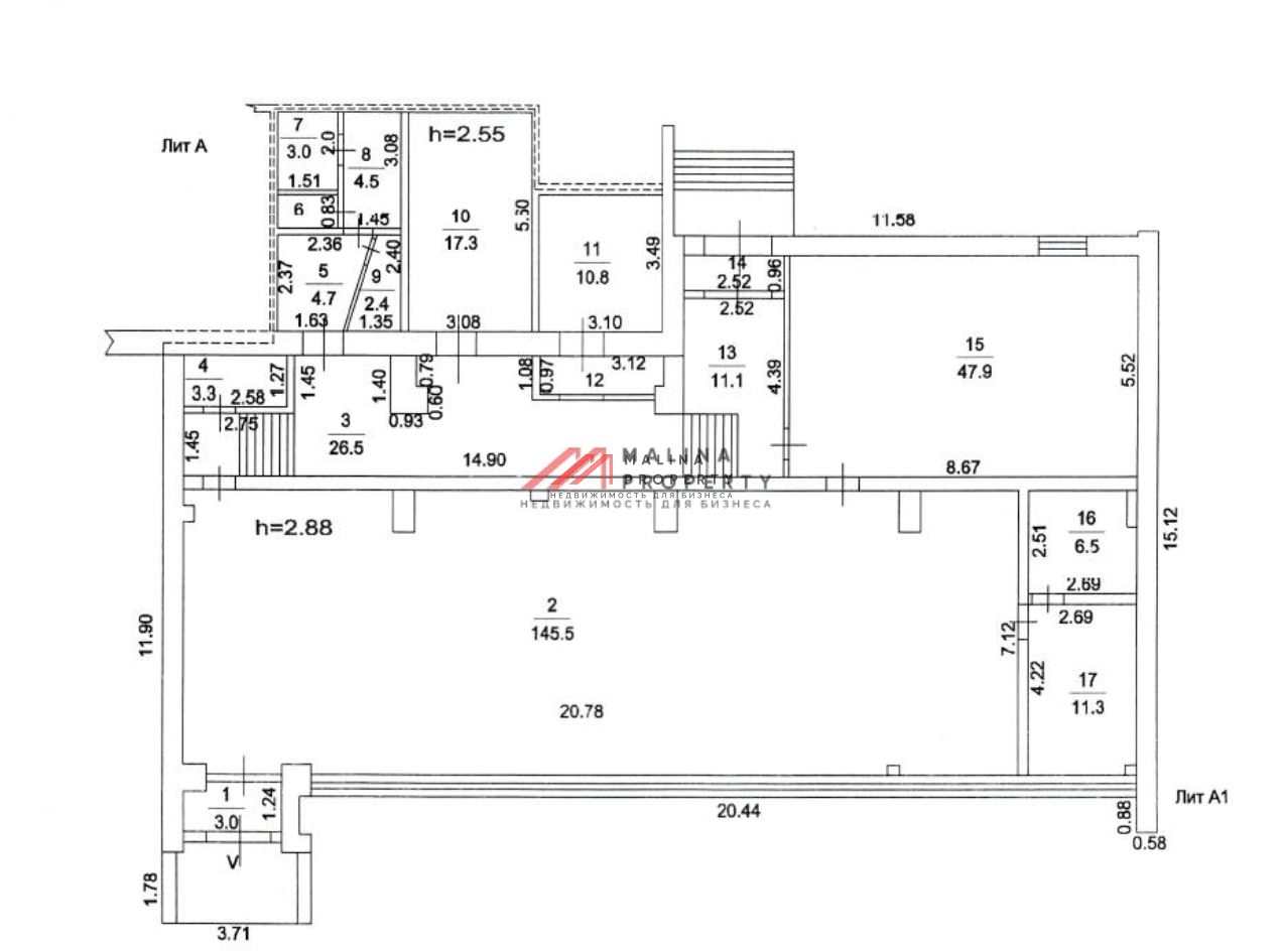 Продажа помещения с магазином Дикси в г. Чехов