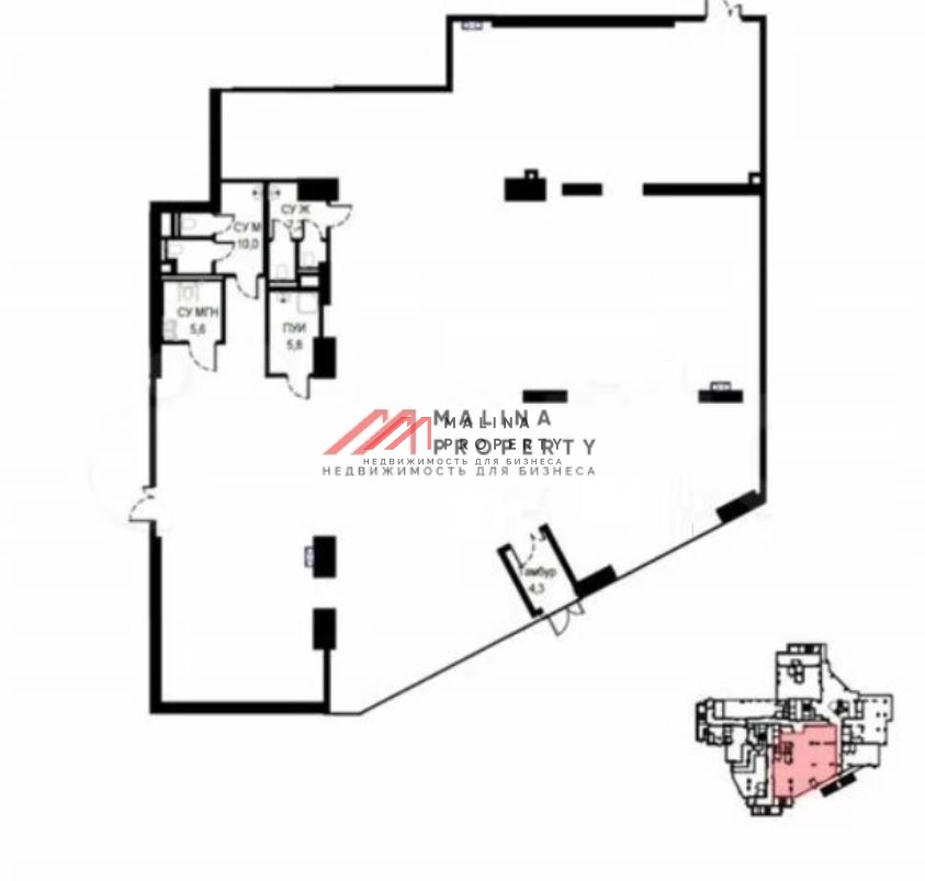 Аренда торгового помещения в ЖК Аист