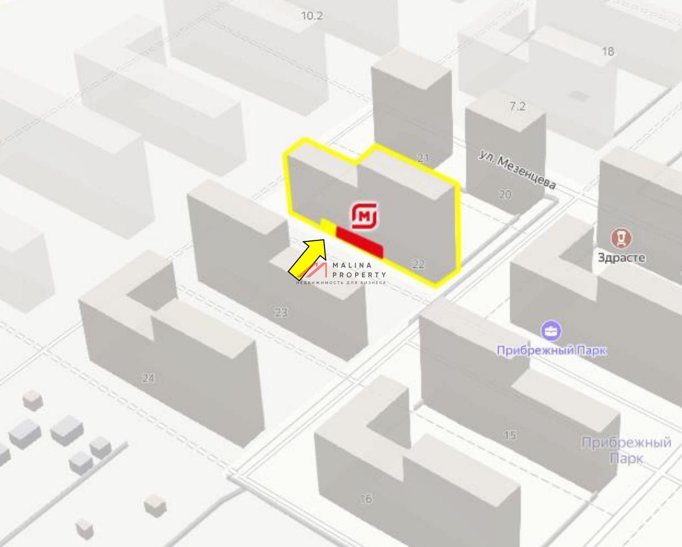 Продажа торгового помещения в ЖК «Прибрежный Парк» 