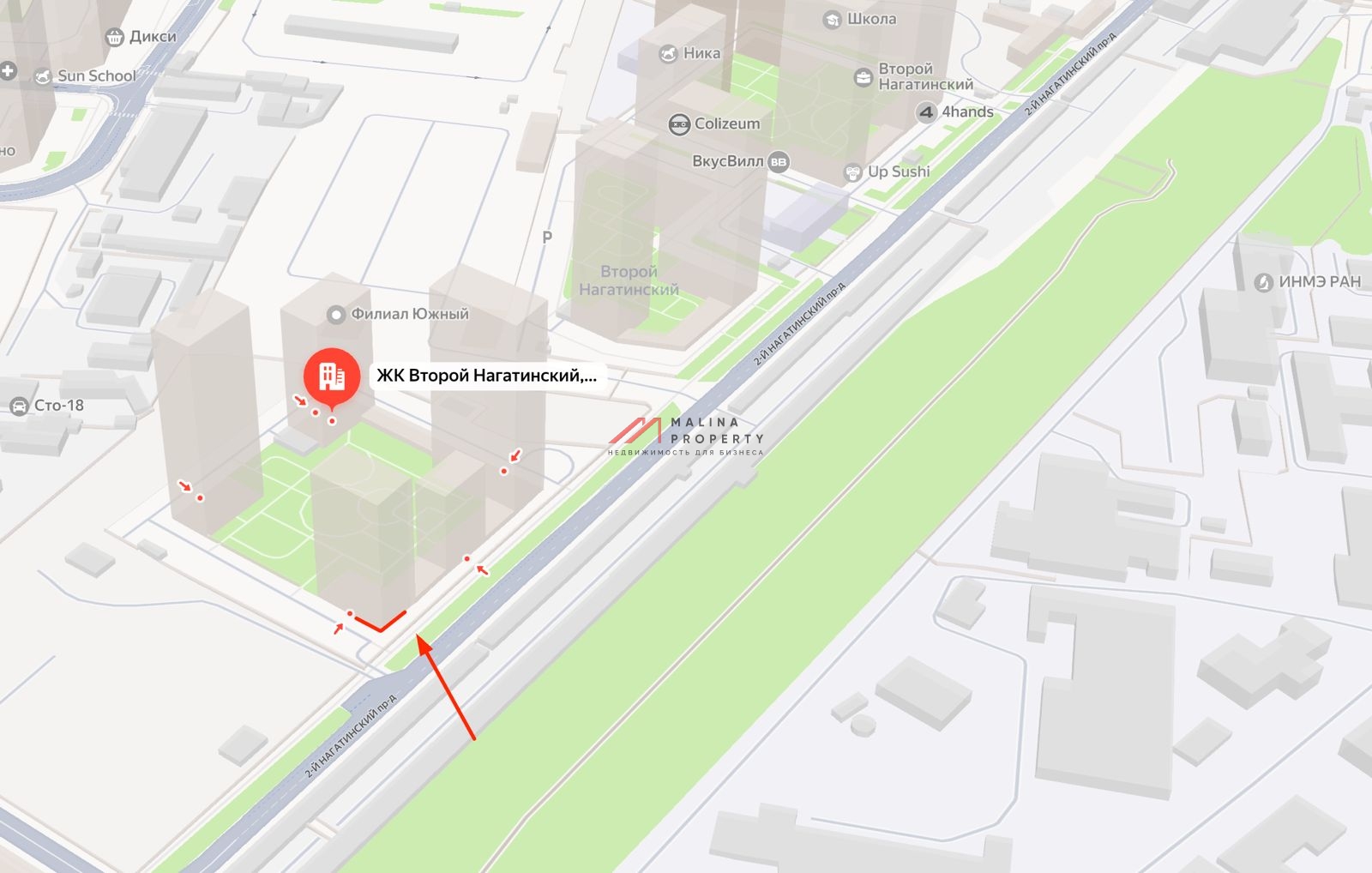 Аренда торгового помещения в ЖК "2-й Нагатинский"