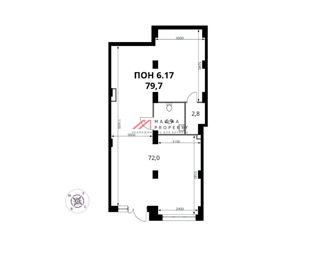Продажа торгового помещения в  ЖК "Южная Битца" 