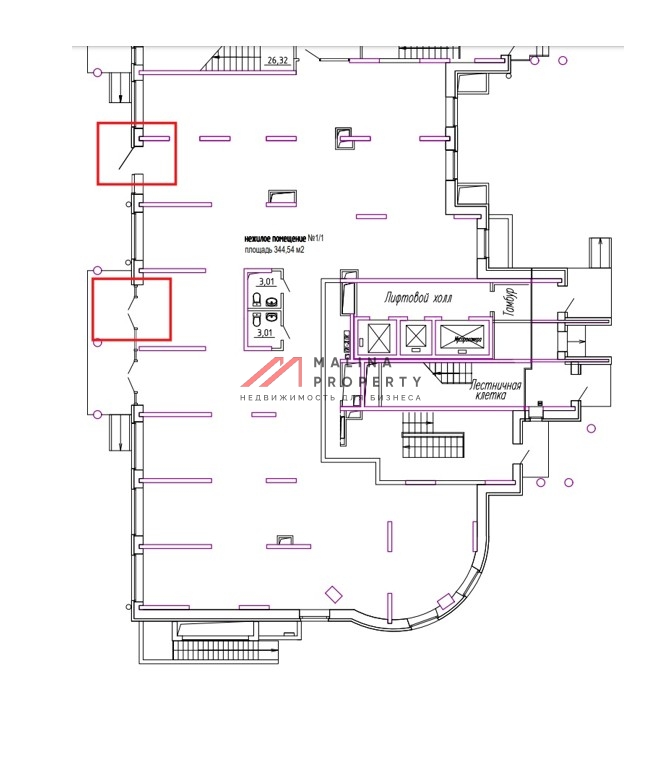 Продажа помещения с супермаркетом Магнит