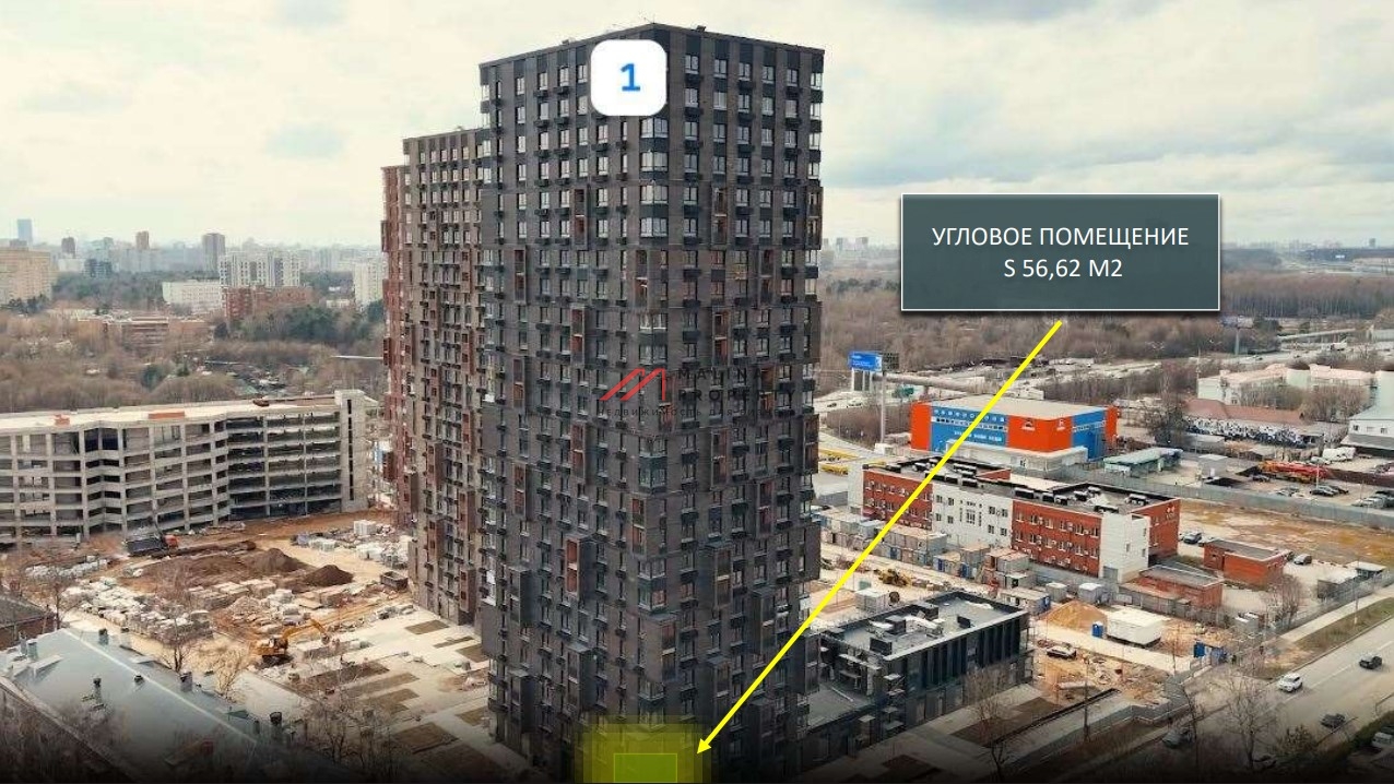 Продажа торгового помещения в ЖК "Долина Яузы" 