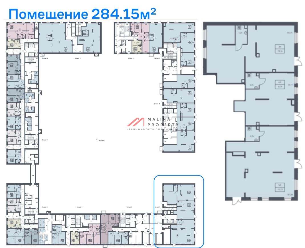 Продажа помещения с магазином Дикси в ЖК Эко Бунино