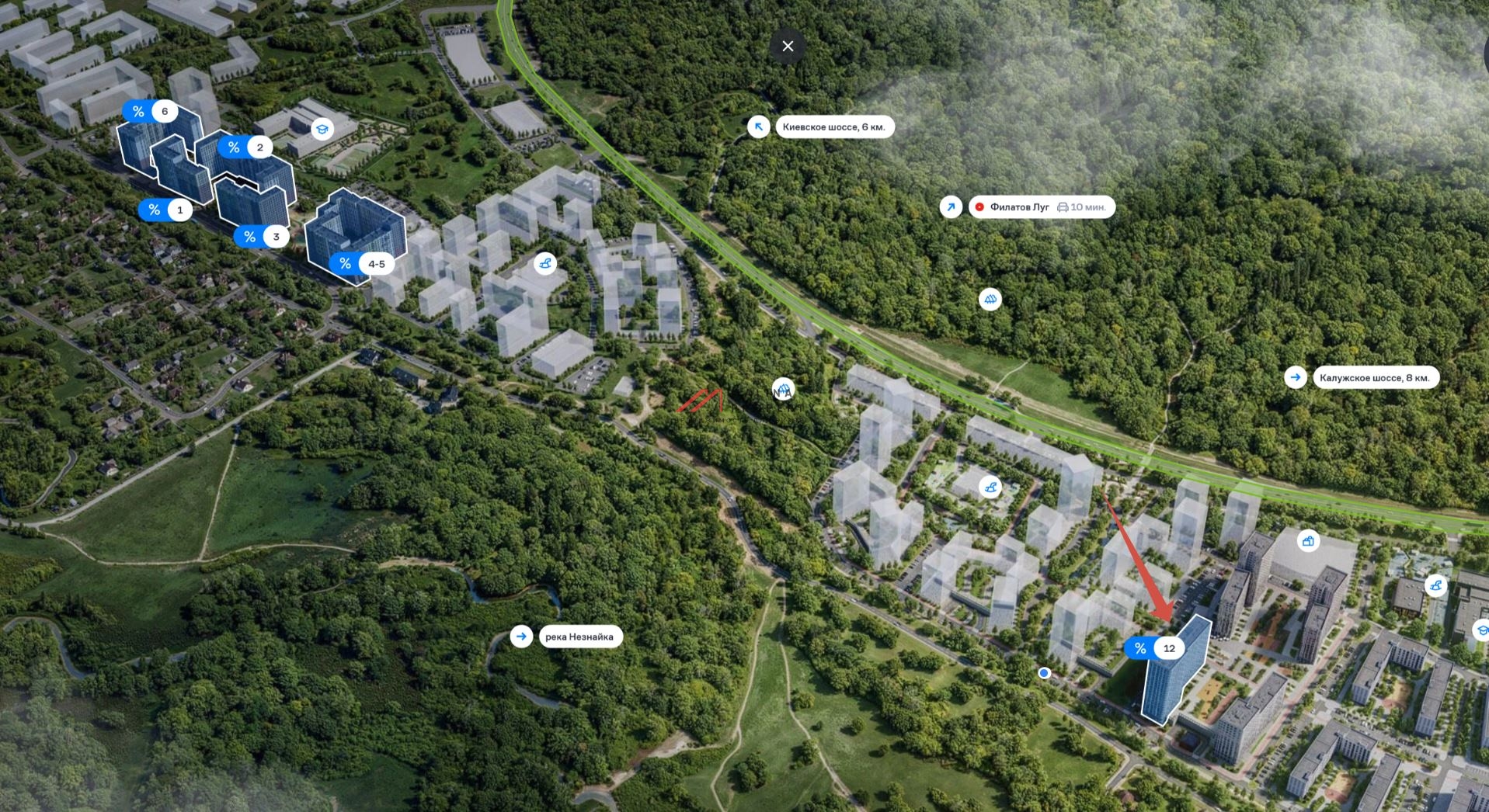 Продажа помещения с магазином Магнит в ЖК Цветочные поляны