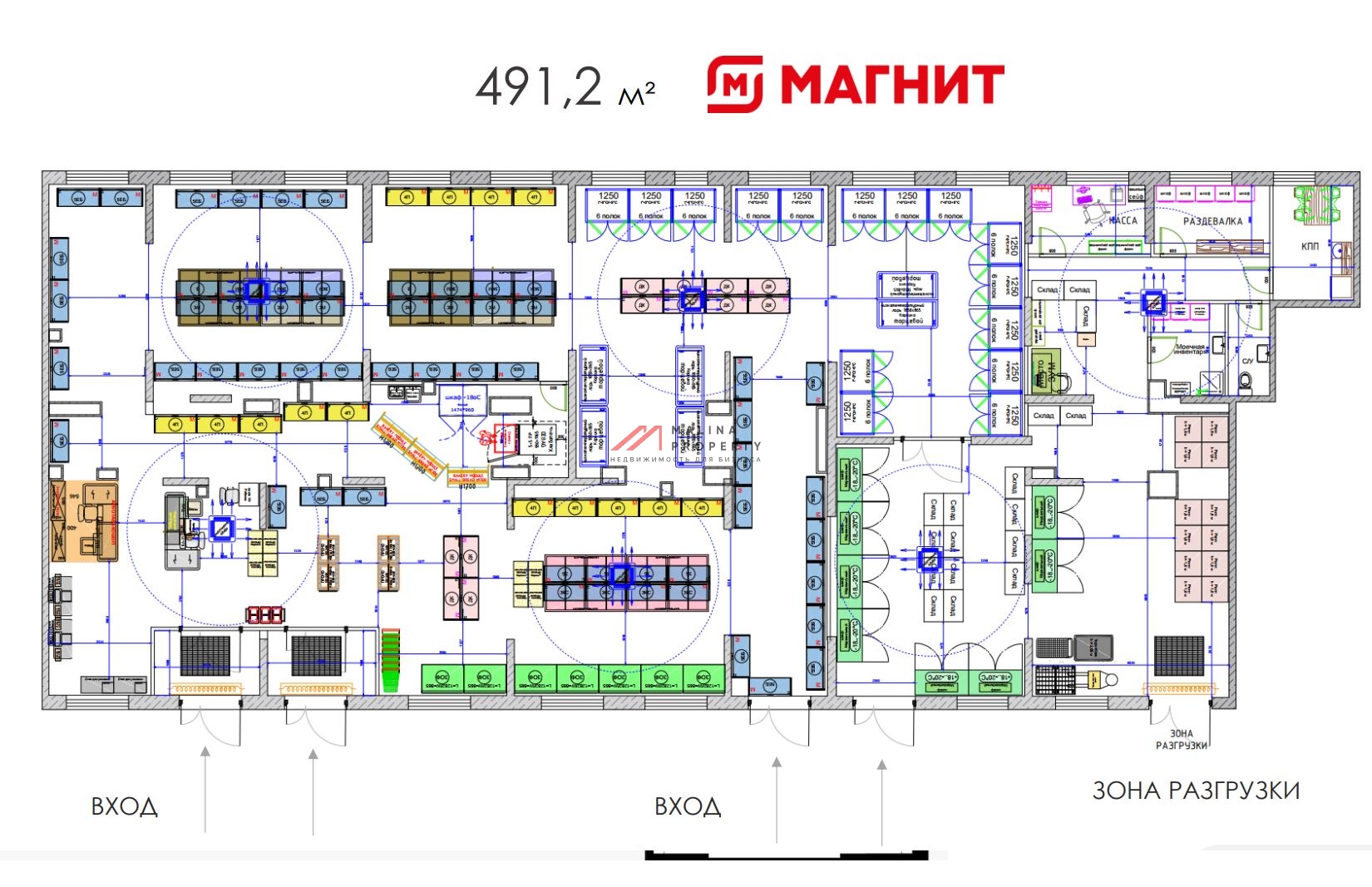 Продажа помещения с магазином Магнит в ЖК Ильинские луга