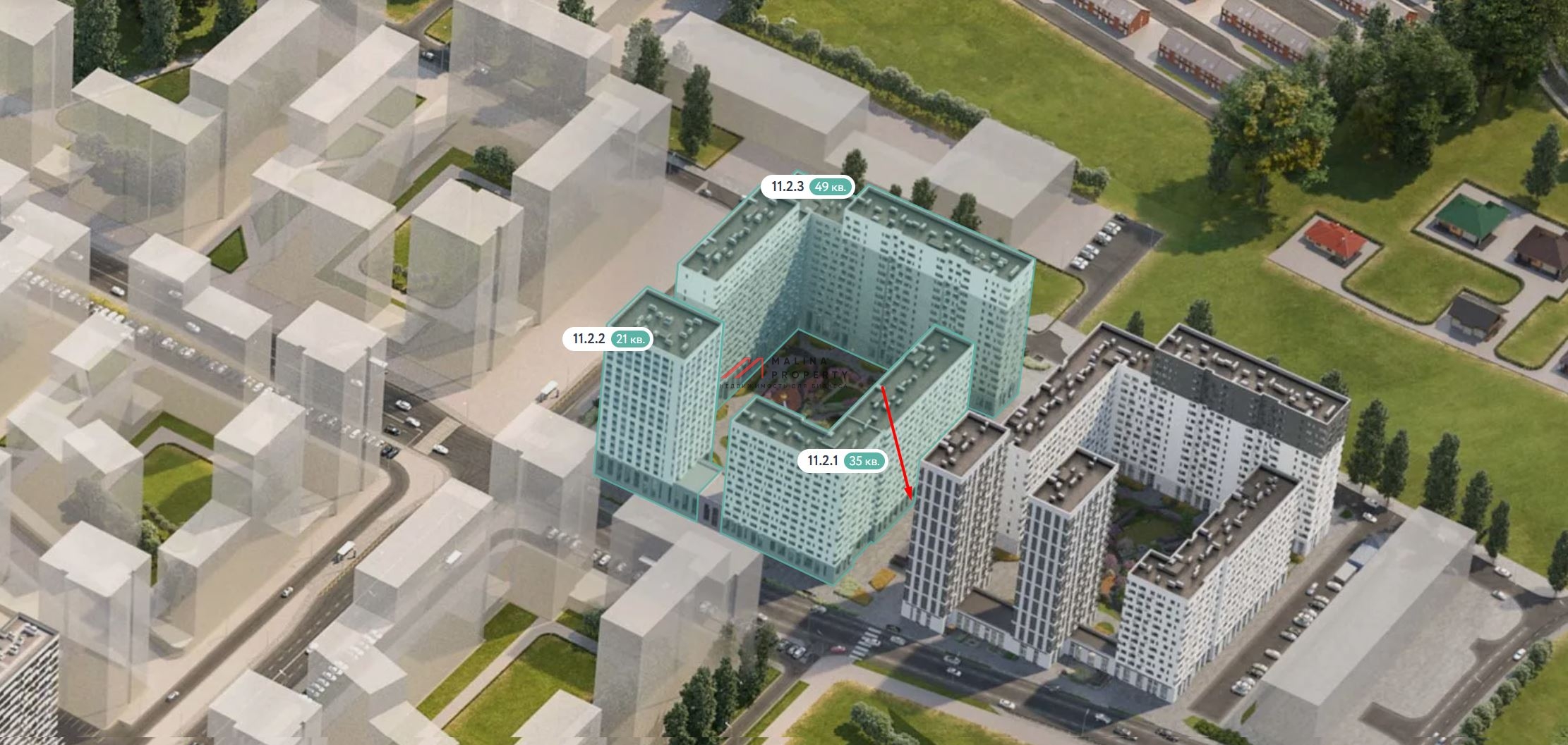 Продажа торгового помещения в жилом комплексе Прокшино