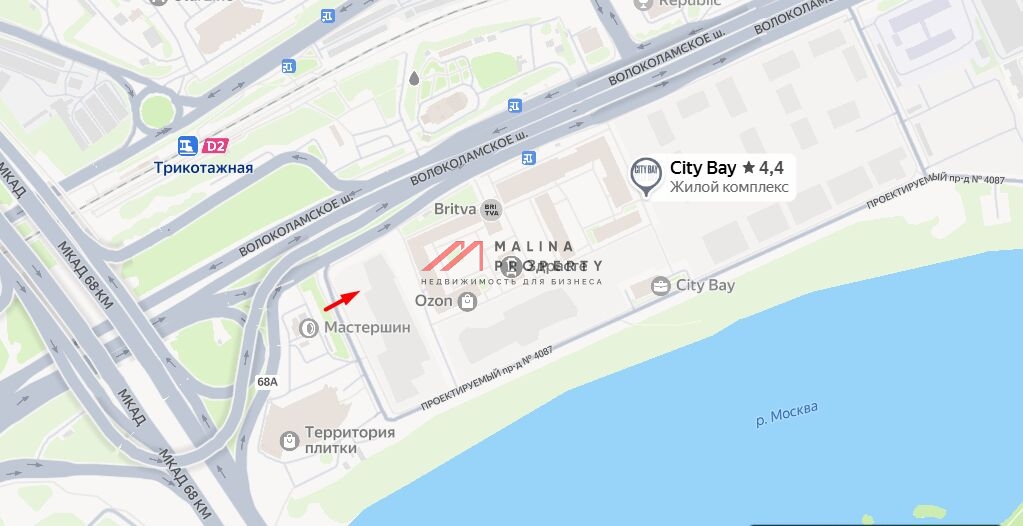 Продажа торгового помещения в ЖК "City Bay"