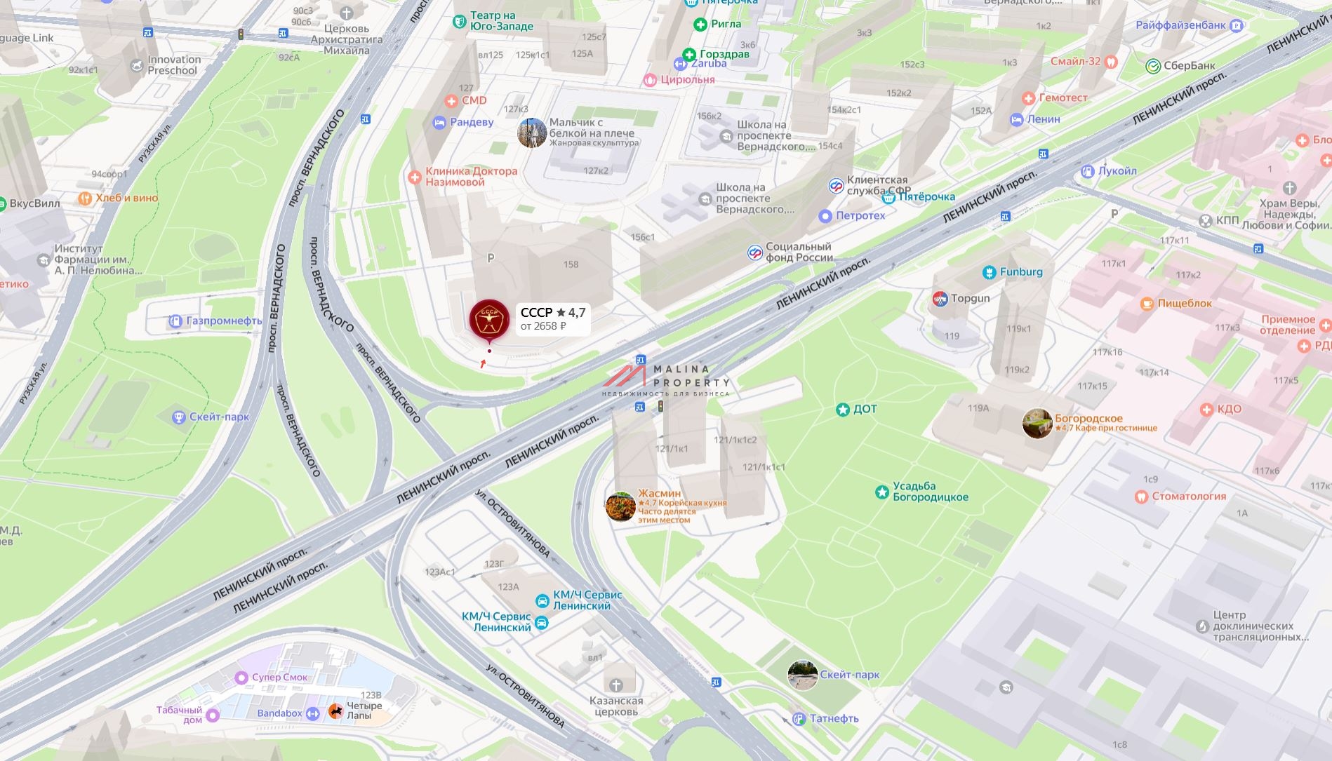 Продажа помещения с фитнес "СССР" на Ленинском проспекте