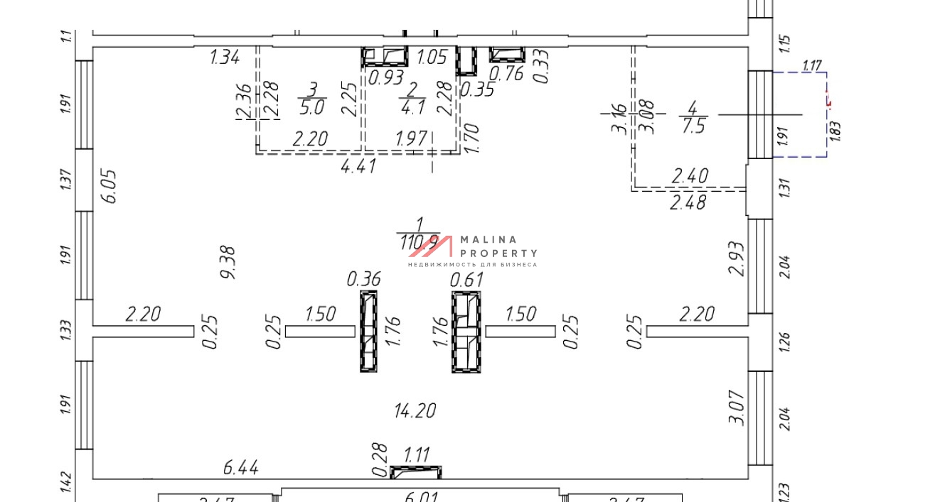 Аренда торгового помещения в ЖК "Мытищи парк" 