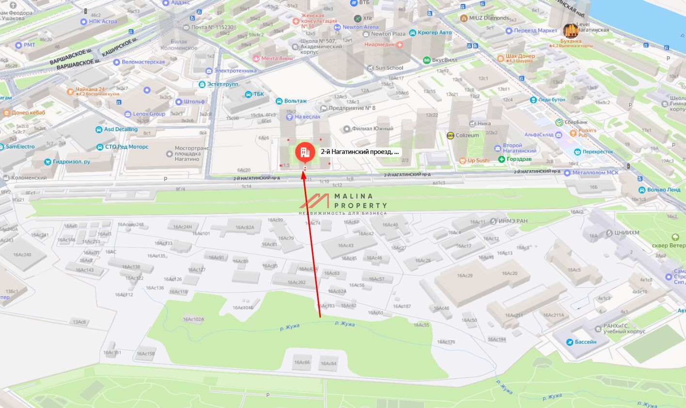 Продажа торгового помещения в ЖК "2-й Нагатинский"  