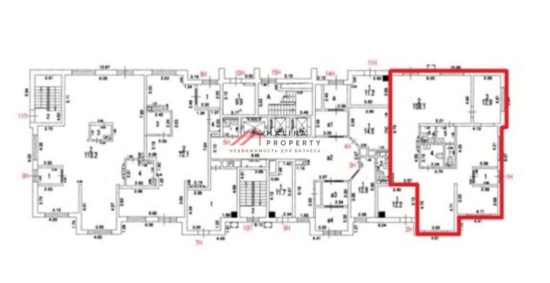 Продажа помещения с магазином Магнит в новом доме