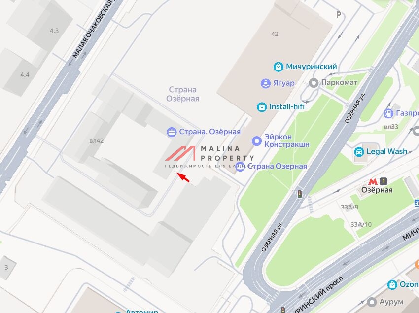 Продажа торгового помещения в ЖК "Страна Озерная"