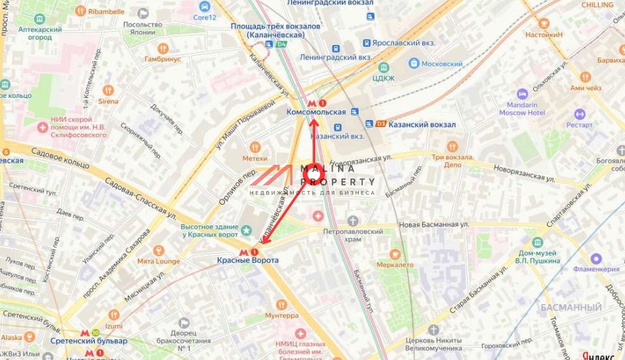 Аренда торгового особняка  в центре