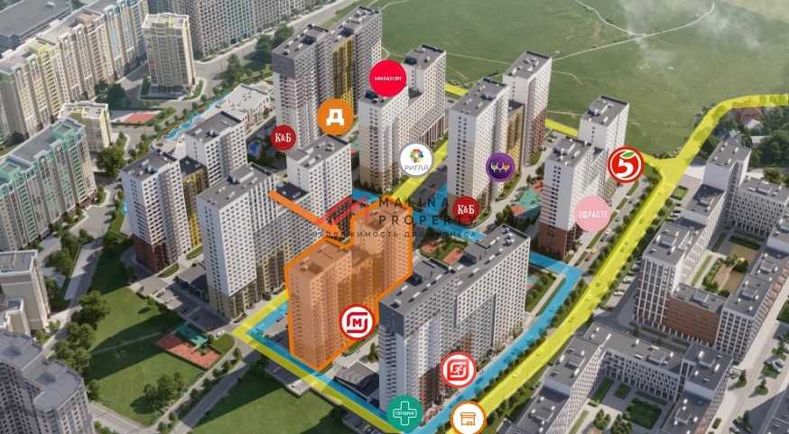 Продажа помещения с арендатором Магнит в ЖК "Видный Берег 2.0"