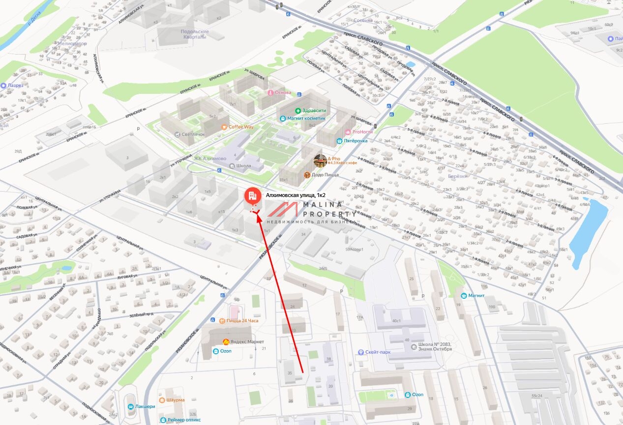 Продажа торгового помещения в ЖК "Алхимово"