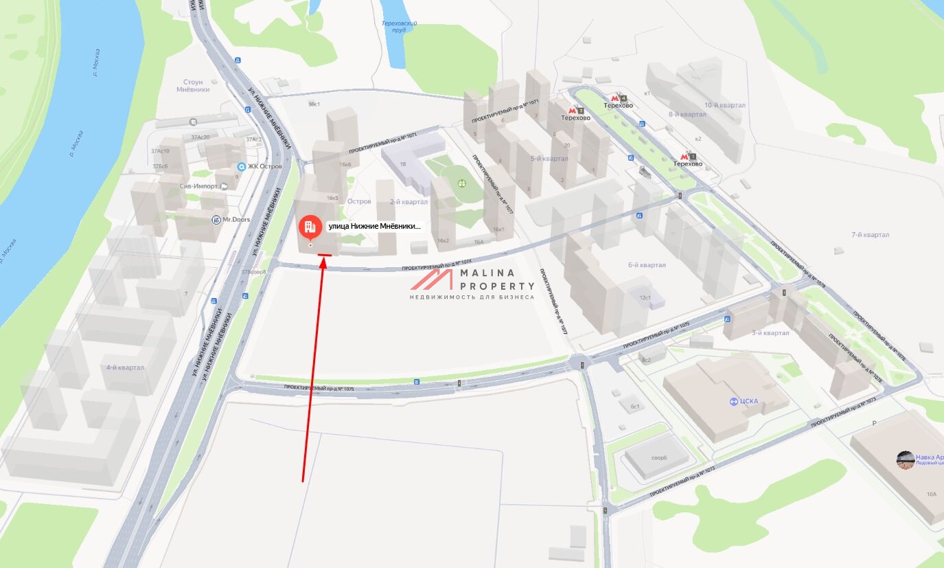 Аренда помещения под общепит в жилом комплексе "Остров"