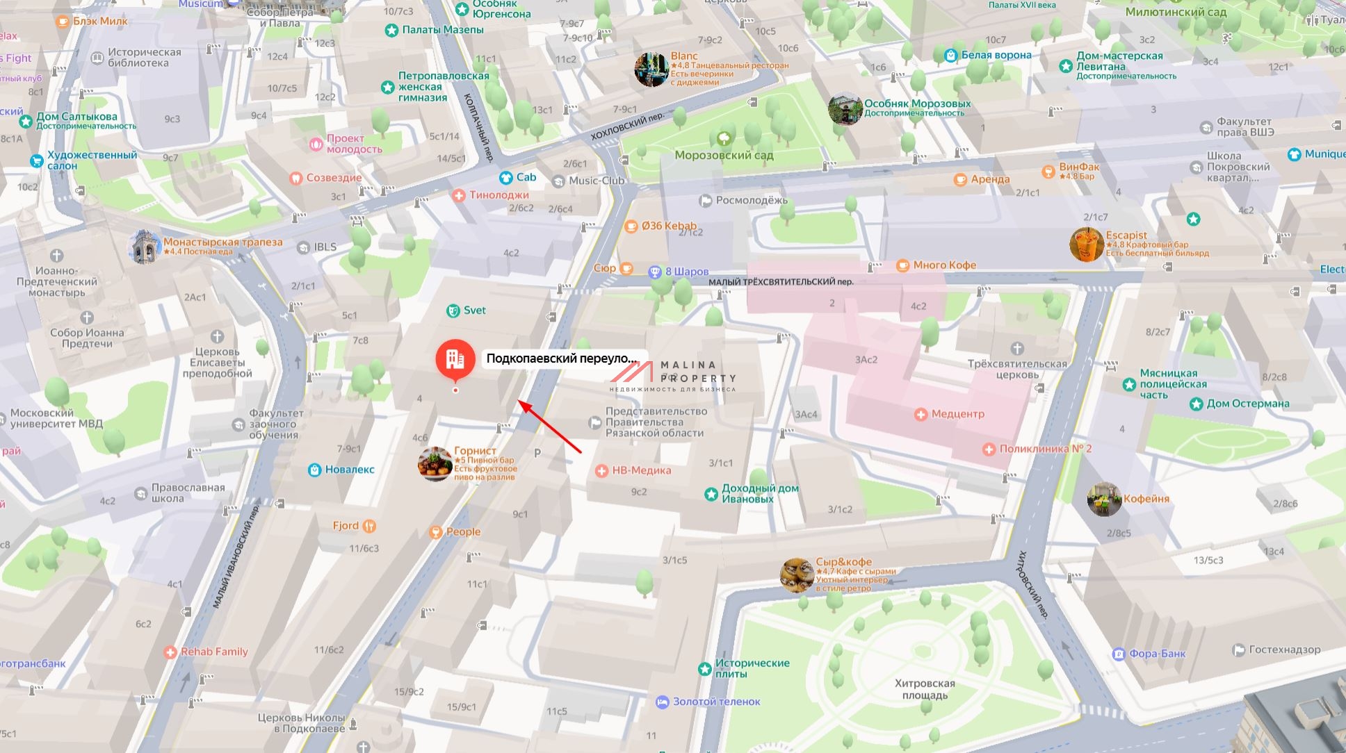 Аренда помещения под ресторан на Китай-городе