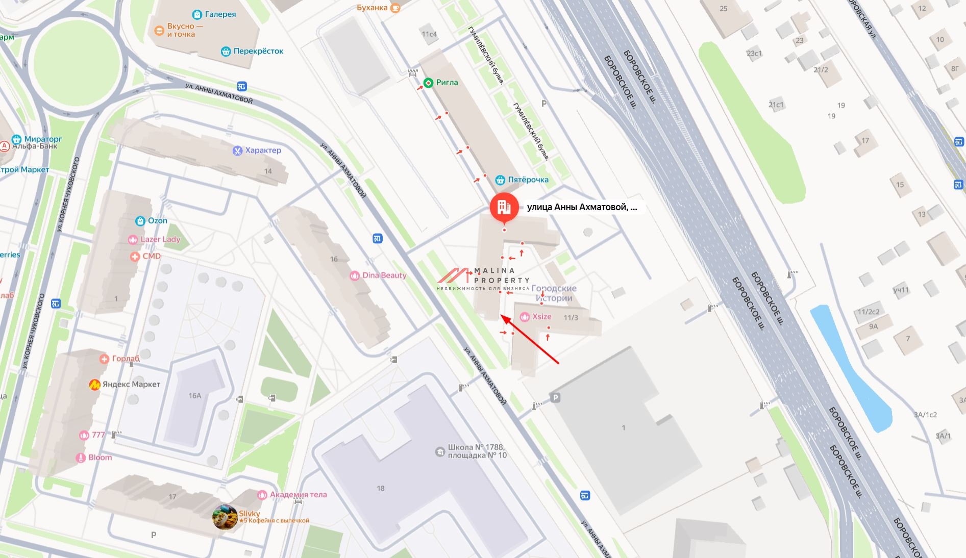 Аренда нежилого помещения на Анны Ахматовой