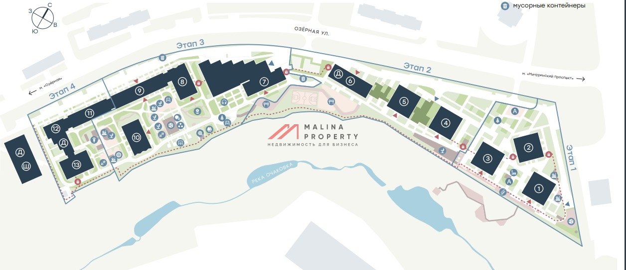 Продажа помещения в жилом комплексе level Мичуринский