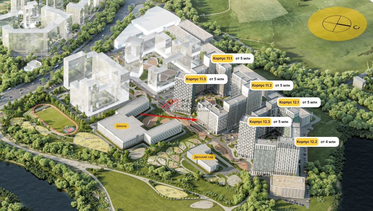 Продажа торгового помещения в ЖК "Белый Grad" 