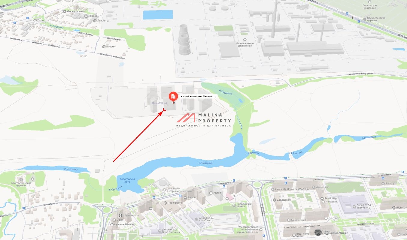 Продажа торгового помещения в ЖК "Белый Grad" 